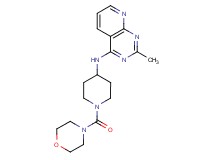 2-methyl-N-[1-(morpholin-4-ylcarbonyl)piperidin-4-yl]pyrido[2,3-d]pyrimidin-4-amine
