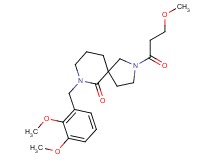 7-(2,3-dimethoxybenzyl)-2-(3-methoxypropanoyl)-2,7-diazaspiro[4.5]decan-6-one