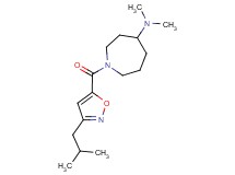 1-[(3-isobutyl-5-isoxazolyl)carbonyl]-N,N-dimethyl-4-azepanamine