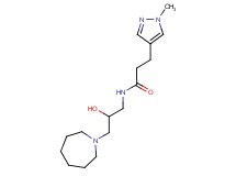 N-(3-azepan-1-yl-2-hydroxypropyl)-3-(1-methyl-1H-pyrazol-4-yl)propanamide