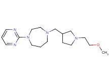 1-{[1-(2-methoxyethyl)-3-pyrrolidinyl]methyl}-4-(2-pyrimidinyl)-1,4-diazepane bis(trifluoroacetate)