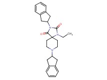 3,8-di-2,3-dihydro-1H-inden-2-yl-1-ethyl-1,3,8-triazaspiro[4.5]decane-2,4-dione