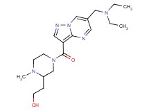 2-[4-({6-[(diethylamino)methyl]pyrazolo[1,5-a]pyrimidin-3-yl}carbonyl)-1-methylpiperazin-2-yl]ethanol