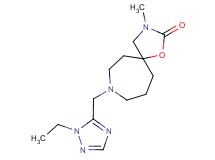 8-[(1-ethyl-1H-1,2,4-triazol-5-yl)methyl]-3-methyl-1-oxa-3,8-diazaspiro[4.6]undecan-2-one