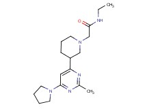 N-ethyl-2-{3-[2-methyl-6-(1-pyrrolidinyl)-4-pyrimidinyl]-1-piperidinyl}acetamide
