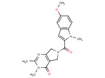 6-[(5-methoxy-1-methyl-1H-indol-2-yl)carbonyl]-2,3-dimethyl-3,5,6,7-tetrahydro-4H-pyrrolo[3,4-d]pyrimidin-4-one