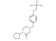 1-cyclopentyl-4-[4-(3-hydroxy-3-methylbutyl)benzyl]-2-piperazinone