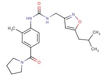 N-[(5-isobutylisoxazol-3-yl)methyl]-N'-[2-methyl-4-(pyrrolidin-1-ylcarbonyl)phenyl]urea