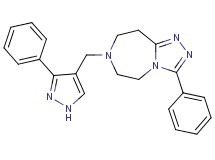 3-phenyl-7-[(3-phenyl-1H-pyrazol-4-yl)methyl]-6,7,8,9-tetrahydro-5H-[1,2,4]triazolo[4,3-d][1,4]diazepine