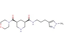 (3R*,5S*)-N-[3-(1-methyl-1H-pyrazol-4-yl)propyl]-5-(morpholin-4-ylcarbonyl)piperidine-3-carboxamide