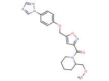 2-(methoxymethyl)-1-[(5-{[4-(1H-1,2,4-triazol-1-yl)phenoxy]methyl}-3-isoxazolyl)carbonyl]piperidine