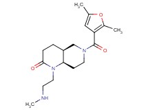 rel-(4aS,8aR)-6-(2,5-dimethyl-3-furoyl)-1-[2-(methylamino)ethyl]octahydro-1,6-naphthyridin-2(1H)-one hydrochloride
