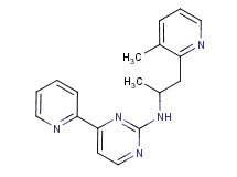 N-[1-methyl-2-(3-methyl-2-pyridinyl)ethyl]-4-(2-pyridinyl)-2-pyrimidinamine