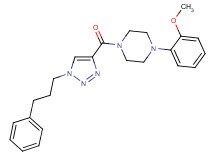 1-(2-methoxyphenyl)-4-{[1-(3-phenylpropyl)-1H-1,2,3-triazol-4-yl]carbonyl}piperazine