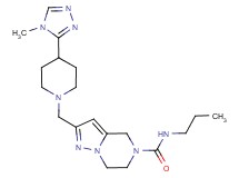 2-{[4-(4-methyl-4H-1,2,4-triazol-3-yl)-1-piperidinyl]methyl}-N-propyl-6,7-dihydropyrazolo[1,5-a]pyrazine-5(4H)-carboxamide