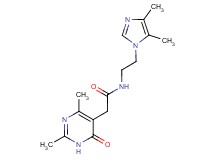 N-[2-(4,5-dimethyl-1H-imidazol-1-yl)ethyl]-2-(2,4-dimethyl-6-oxo-1,6-dihydropyrimidin-5-yl)acetamide