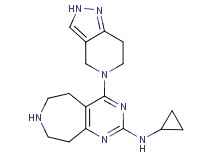 N-cyclopropyl-4-(2,4,6,7-tetrahydro-5H-pyrazolo[4,3-c]pyridin-5-yl)-6,7,8,9-tetrahydro-5H-pyrimido[4,5-d]azepin-2-amine