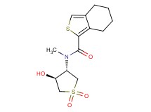N-[(3S*,4S*)-4-hydroxy-1,1-dioxidotetrahydro-3-thienyl]-N-methyl-4,5,6,7-tetrahydro-2-benzothiophene-1-carboxamide