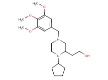 2-[1-cyclopentyl-4-(3,4,5-trimethoxybenzyl)-2-piperazinyl]ethanol