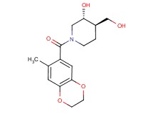 (3R*,4R*)-4-(hydroxymethyl)-1-[(7-methyl-2,3-dihydro-1,4-benzodioxin-6-yl)carbonyl]-3-piperidinol