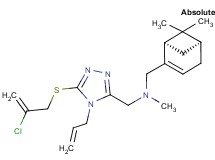 ({4-allyl-5-[(2-chloro-2-propen-1-yl)thio]-4H-1,2,4-triazol-3-yl}methyl){[(1R,5S)-6,6-dimethylbicyclo[3.1.1]hept-2-en-2-yl]methyl}methylamine
