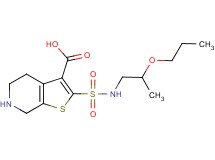 2-{[(2-propoxypropyl)amino]sulfonyl}-4,5,6,7-tetrahydrothieno[2,3-c]pyridine-3-carboxylic acid