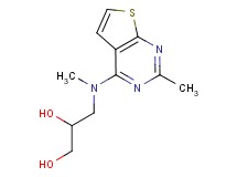 3-[methyl(2-methylthieno[2,3-d]pyrimidin-4-yl)amino]propane-1,2-diol