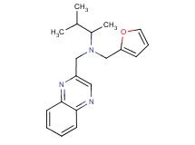 (1,2-dimethylpropyl)(2-furylmethyl)(quinoxalin-2-ylmethyl)amine