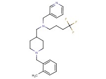 4,4,4-trifluoro-N-{[1-(2-methylbenzyl)-4-piperidinyl]methyl}-N-(3-pyridinylmethyl)-1-butanamine