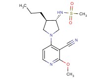 N-[(3S*,4R*)-1-(3-cyano-2-methoxy-4-pyridinyl)-4-propyl-3-pyrrolidinyl]methanesulfonamide