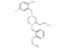 4-chloro-2-{[4-(2-ethoxybenzyl)-3-(2-hydroxyethyl)-1-piperazinyl]methyl}phenol