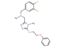 (3,4-difluorobenzyl)methyl({4-methyl-5-[(2-phenoxyethyl)thio]-4H-1,2,4-triazol-3-yl}methyl)amine