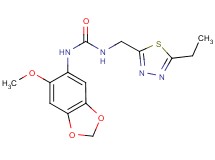 N-[(5-ethyl-1,3,4-thiadiazol-2-yl)methyl]-N'-(6-methoxy-1,3-benzodioxol-5-yl)urea