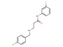 3-[(4-chlorobenzyl)amino]-N-(3-fluorophenyl)propanamide