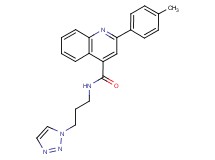 2-(4-methylphenyl)-N-[3-(1H-1,2,3-triazol-1-yl)propyl]-4-quinolinecarboxamide