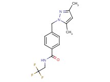 4-[(3,5-dimethyl-1H-pyrazol-1-yl)methyl]-N-(2,2,2-trifluoroethyl)benzamide