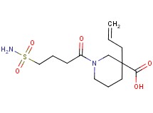 3-allyl-1-[4-(aminosulfonyl)butanoyl]-3-piperidinecarboxylic acid