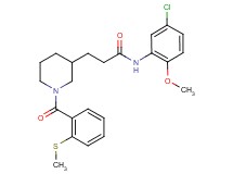 N-(5-chloro-2-methoxyphenyl)-3-{1-[2-(methylthio)benzoyl]-3-piperidinyl}propanamide