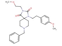 8-benzyl-3-(2-methoxyethyl)-1-[2-(4-methoxyphenyl)ethyl]-1,3,8-triazaspiro[4.5]decane-2,4-dione