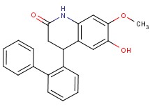 4-biphenyl-2-yl-6-hydroxy-7-methoxy-3,4-dihydroquinolin-2(1H)-one