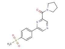 2-[4-(methylsulfonyl)phenyl]-6-(pyrrolidin-1-ylcarbonyl)pyrazine