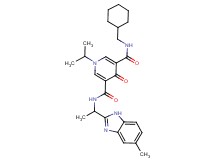 N-(cyclohexylmethyl)-1-isopropyl-N'-[1-(5-methyl-1H-benzimidazol-2-yl)ethyl]-4-oxo-1,4-dihydro-3,5-pyridinedicarboxamide