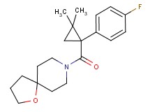 8-{[1-(4-fluorophenyl)-2,2-dimethylcyclopropyl]carbonyl}-1-oxa-8-azaspiro[4.5]decane