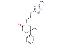 5-methyl-1-{2-[(3-methyl-1H-1,2,4-triazol-5-yl)thio]ethyl}-5-phenylpiperidin-2-one