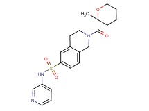 2-[(2-methyltetrahydro-2H-pyran-2-yl)carbonyl]-N-pyridin-3-yl-1,2,3,4-tetrahydroisoquinoline-6-sulfonamide