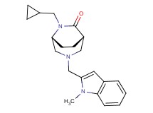(1S*,5R*)-6-(cyclopropylmethyl)-3-[(1-methyl-1H-indol-2-yl)methyl]-3,6-diazabicyclo[3.2.2]nonan-7-one