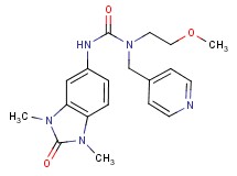 N'-(1,3-dimethyl-2-oxo-2,3-dihydro-1H-benzimidazol-5-yl)-N-(2-methoxyethyl)-N-(pyridin-4-ylmethyl)urea