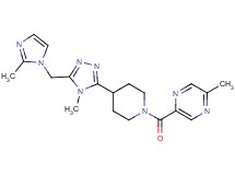 2-methyl-5-[(4-{4-methyl-5-[(2-methyl-1H-imidazol-1-yl)methyl]-4H-1,2,4-triazol-3-yl}piperidin-1-yl)carbonyl]pyrazine