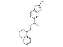 N-(3,4-dihydro-1H-isochromen-1-ylmethyl)-2-methyl-1-benzofuran-5-carboxamide