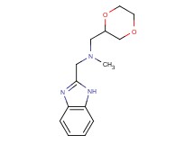 (1H-benzimidazol-2-ylmethyl)(1,4-dioxan-2-ylmethyl)methylamine